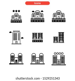 lodging icon isolated sign symbol vector illustration - Collection of high quality black style vector icons

