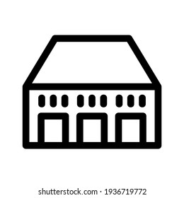 icono de alojamiento o logotipo símbolo de señas aislado ilustración vectorial - iconos vectoriales de estilo negro de alta calidad
