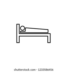 lodging sign icon. Element of navigation sign icon. Thin line icon for website design and development, app development. Premium icon