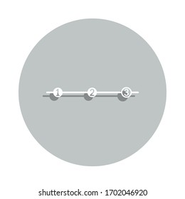 loding by step badge icon. Simple glyph, flat vector of Loader icons for ui and ux, website or mobile application
