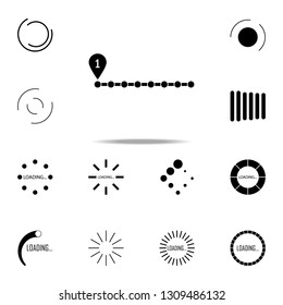 loding by step icon. Loader icons universal set for web and mobile