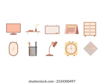 Lofi Studygram Aesthetic Element Set 