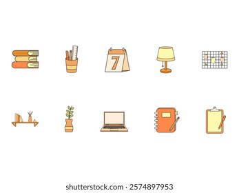 Lofi Studygram Aesthetic Element Set