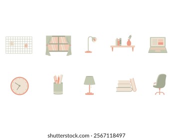 Lofi Studygram Design Element Set