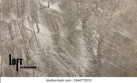 Loft concrete vector texture. 