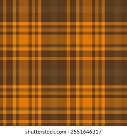 Loft textile pattern tartan, 20s background seamless fabric. Tie texture vector plaid check in orange and bright colors palette.