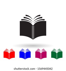 Log book multi color icon. Simple glyph, flat vector of library icons for ui and ux, website or mobile application