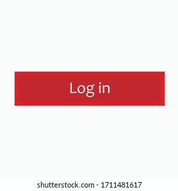 Log in Button. Universal Interface - Vector.