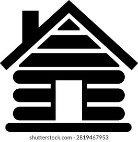 Log Cabin Icon vector illustration