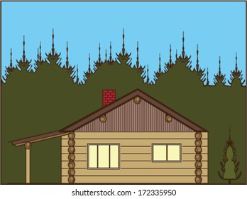 Log Cabin vector