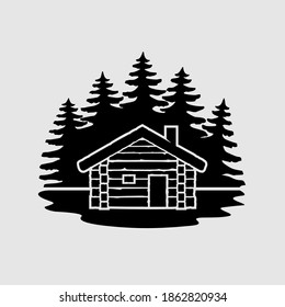 Log Cabin in The Woods