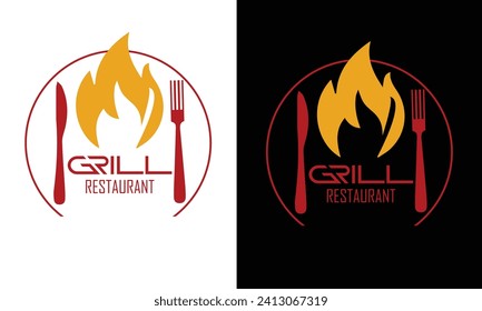  Log design for grill restaurant 