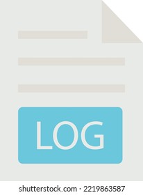 Log Document Vector icon which is suitable for commercial work and easily modify or edit it

