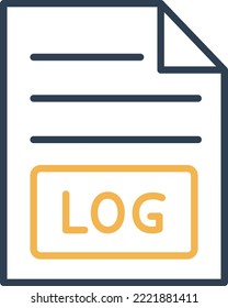 Log Document Vector icon which is suitable for commercial work and easily modify or edit it

