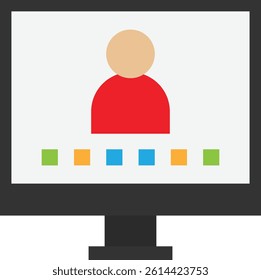 Log In Enter User Icon Vector Flat Illustration