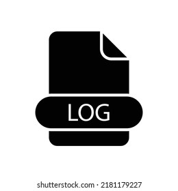 Diseño de icono de archivo de registro aislado en fondo blanco