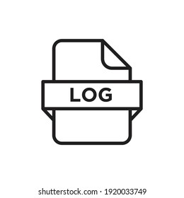 Log file icon design. vector illustration