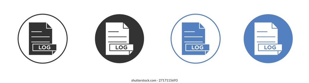 ícone do arquivo de registro conjunto de pictogramas. Designs de ícone de vetor