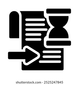 log file icon with style glyph