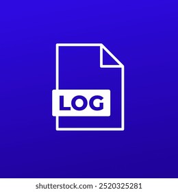 Ícone do arquivo de registro, design de vetor