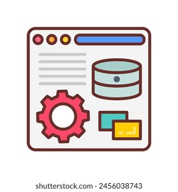 Log File  icon in vector. Logotype
