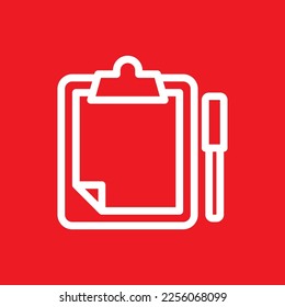 Log file line icon, graphic resource template, vector illustration.