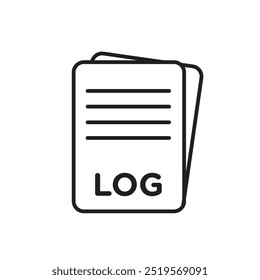 Log fileline icon. vector illustration. EPS10