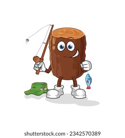 the log fisherman illustration. character vector