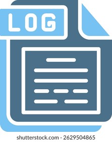LOG Glyph Two Colour Icon