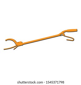 log grabber vector color yellow