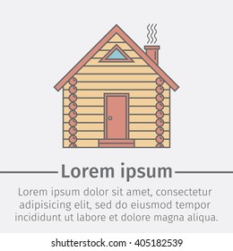 Log house icon