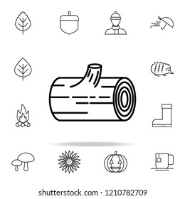 log icon. autumn icons universal set for web and mobile