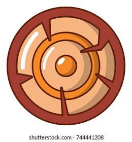 Log icon. Cartoon illustration of log vector icon for web