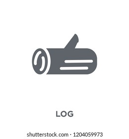 Log icon. Log design concept from  collection. Simple element vector illustration on white background.