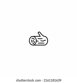 log icon. Element of autumn icon for mobile concept and web apps. Thin line log icon can be used for web and mobile