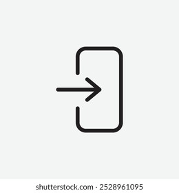 Ícone de login isolado no fundo branco.