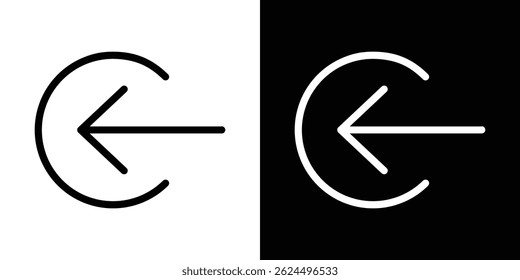 Log in icon. Logotype vector set