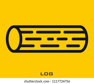Log icon signs