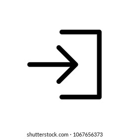 log in icon  vector