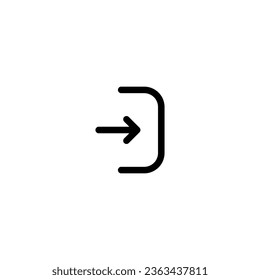 Log In Icon Vector. Log In Symbol 