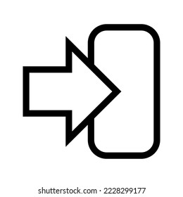 Log In Icon Vector Symbol Design Illustration