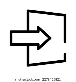 Log In Icon Vector Symbol Design Illustration
