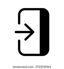 Symbol anmelden, Vektorsymbol-Entwurfsgrafik