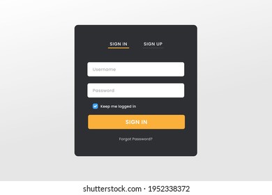 log in, sign in. and sign up user interface design for website and app