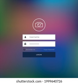Log in,sign up screen page design for website vector