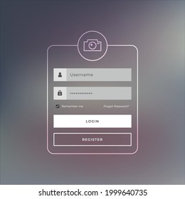 Log in,sign up screen page design for website vector