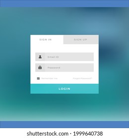 Iniciar sesión, registrar el diseño de la página de pantalla para el vector del sitio web