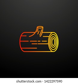 log nolan icon. Elements of autumn set. Simple icon for websites, web design, mobile app, info graphics