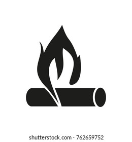 Log on fire icon