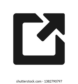 Log out black arrow icon